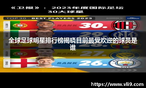 全球足球明星排行榜揭晓目前最受欢迎的球员是谁